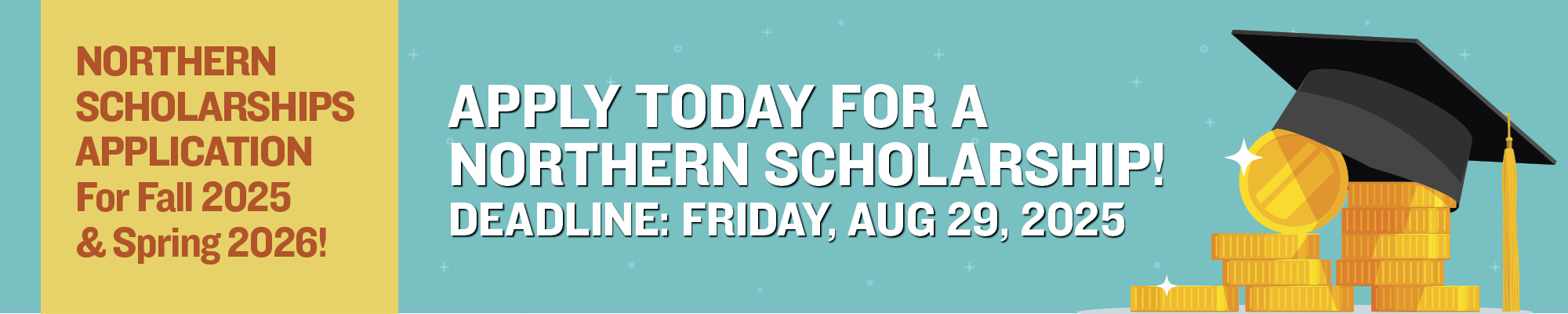 Scholarship banner for Fall25-Spring26